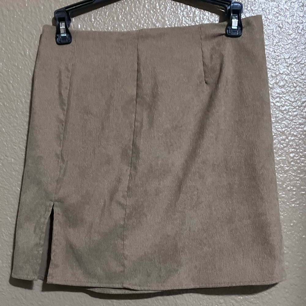 SHEIN Beige Mini Skirt